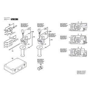 для перфоратора Bosch 510 220 V 0611212662, деталировка 2