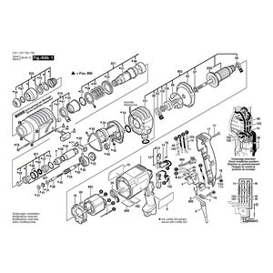 для перфоратора Bosch GAH 350 SRE 230 V 0611237703, деталировка 1