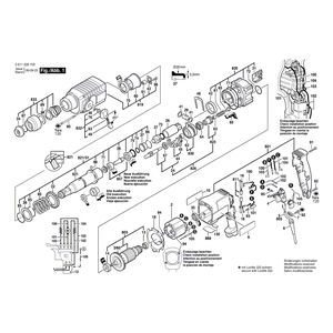 для перфоратора Bosch GBH 2 SR 230 V 0611226703, деталировка 1