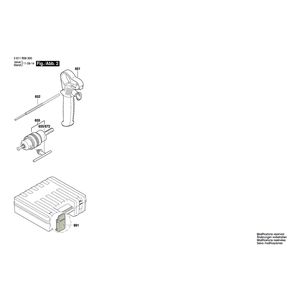 для перфоратора Bosch GBH 2-18 RE 230 V 3611B58300, деталировка 2