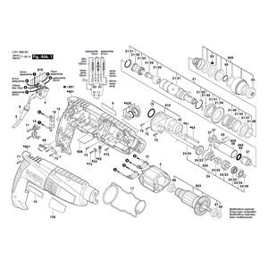 для перфоратора Bosch GBH 2-18 RE 230 V 3611B58301, деталировка 1