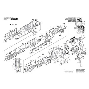 для перфоратора Bosch GBH 2-20 SRE 230 V 0611234703, деталировка 1