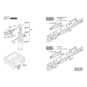 для перфоратора Bosch GBH 2-22 E 230 V 0611250603, деталировка 2