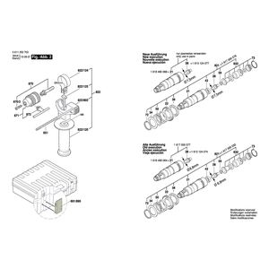 для перфоратора Bosch GBH 2-22 RE 230 V 0611250703, деталировка 2