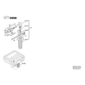 для перфоратора Bosch GBH 2-23 RE 230 V 3611B50400, деталировка 2