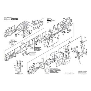 для перфоратора Bosch GBH 2-24 DS 230 V 0611228003, деталировка 1