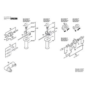 для перфоратора Bosch GBH 2-24 DS 230 V 0611228003, деталировка 2