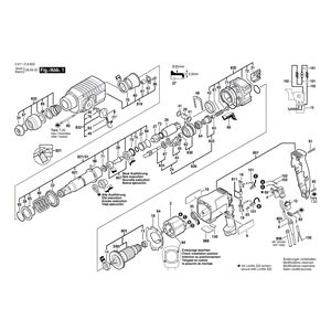 для перфоратора Bosch GBH 2-24 DSE 230 V 0611218603, деталировка 1