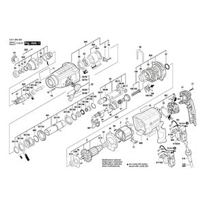 для перфоратора Bosch GBH 2-24D 230 V 3611BA0000, деталировка 1