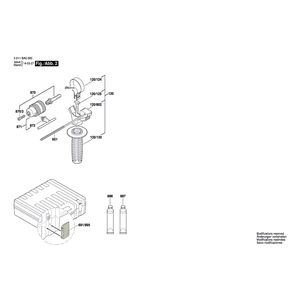 для перфоратора Bosch GBH 2-24D 230 V 3611BA0000, деталировка 2