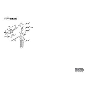 для перфоратора Bosch GBH 2-26 DBR 230 V 0611255503, деталировка 2