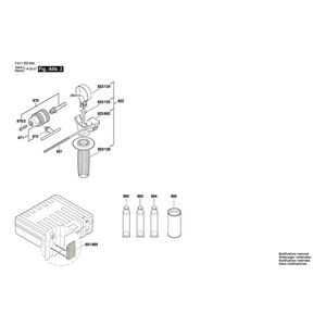 для перфоратора Bosch GBH 2-26 DE 230 V 0611253603, деталировка 2