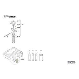 для перфоратора Bosch GBH 2-26 DFR 230 V 0611254703, деталировка 2