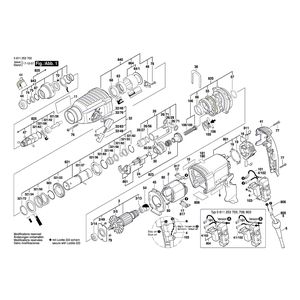 для перфоратора Bosch GBH 2-26 DRE 230 V 0611253703, деталировка 1