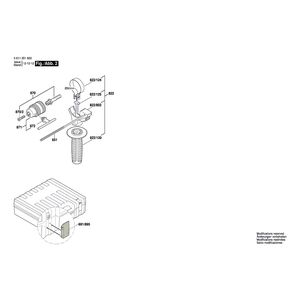 для перфоратора Bosch GBH 2-26 E 230 V 0611251603, деталировка 2