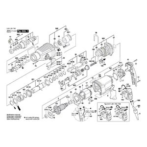 для перфоратора Bosch GBH 2-26 RE 230 V 0611251703, деталировка 1