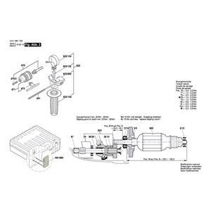 для перфоратора Bosch GBH 2-26 RE 230 V 3611B51700, деталировка 2