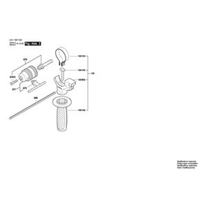 для перфоратора Bosch GBH 2-28 230 V 3611B67500, деталировка 2