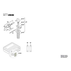 для перфоратора Bosch GBH 2400 230 V 0611253803, деталировка 2