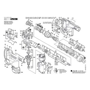 для перфоратора Bosch GBH 3-28 FE 230 V 0611249703, деталировка 1