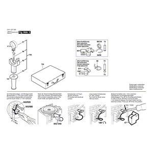 для перфоратора Bosch GBH 38 230 V 0611227003, деталировка 2