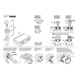 для перфоратора Bosch GBH 38 230 V 0611227103, деталировка 2