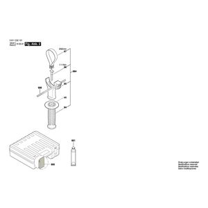 для перфоратора Bosch GBH 4-32 DFR 230 V 3611C32101, деталировка 2