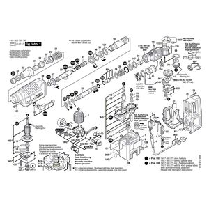 для перфоратора Bosch GBH 5 DCE 230 V 0611230703, деталировка 1