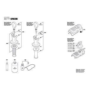 для перфоратора Bosch GBH 5-38 D 230 V 0611240003, деталировка 2