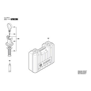 для перфоратора Bosch GBH 5-40 D 230 V 3611B69001, деталировка 2