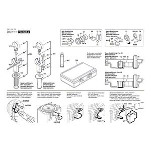 для перфоратора Bosch GBH 5/40 DCE 230 V 0611216703, деталировка 2