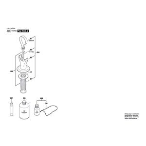 для перфоратора Bosch GBH 5400 230 V 0611240061, деталировка 2