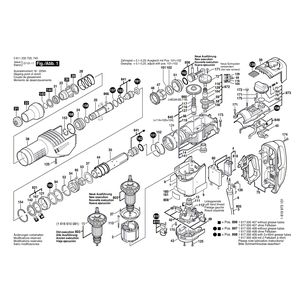 для перфоратора Bosch GBH 7 DE 230 V 0611235703, деталировка 1