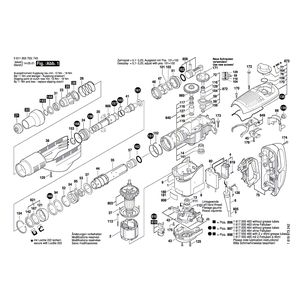 для перфоратора Bosch GBH 7-46 DE 230 V 0611263703, деталировка 1