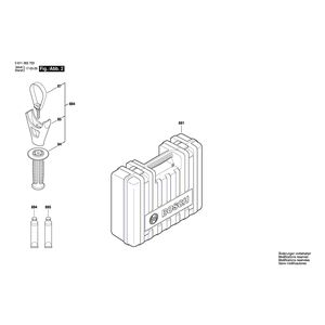 для перфоратора Bosch GBH 7-46 DE 230 V 0611263703, деталировка 2