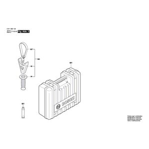 для перфоратора Bosch GBH 8-45 D 230 V 3611B65100, деталировка 2