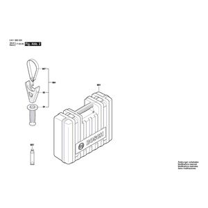 для перфоратора Bosch GBH 8-45 DV 230 V 3611B65000, деталировка 2