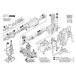 для перфоратора Bosch GSH 4 230 V 0611312003, деталировка 1