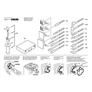 для перфоратора Bosch GSH 4 230 V 0611312103, деталировка 2