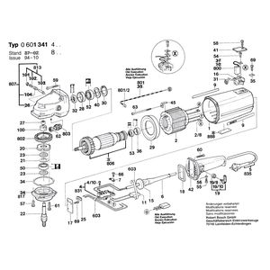 для перфоратора Bosch HV 81 220 V 0601341403, деталировка 1