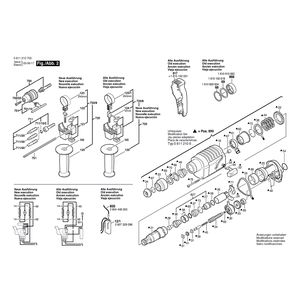 для перфоратора Bosch UBH 2/14 SE 230 V 0611210703, деталировка 2