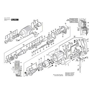 для перфоратора Bosch UBH 2/20 RLE 230 V 0611210503, деталировка 1