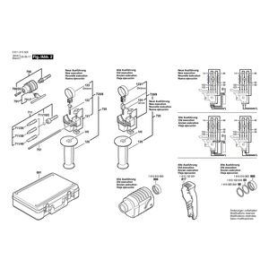 для перфоратора Bosch UBH 2/20 RLE 230 V 0611210503, деталировка 2