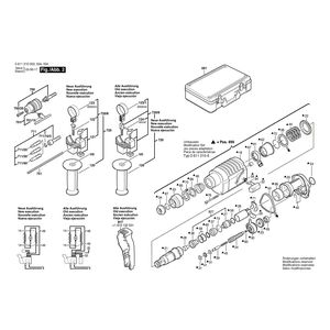 для перфоратора Bosch UBH 2/20 S 230 V 0611210003, деталировка 2