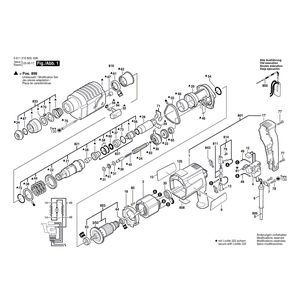 для перфоратора Bosch UBH 2/20 SE 230 V 0611210603, деталировка 1