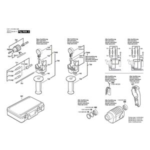 для перфоратора Bosch UBH 2/20 SE 230 V 0611210603, деталировка 2