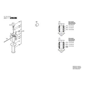 для перфоратора Bosch UBH 4/26 220 V 0611205103, деталировка 2