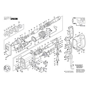 для перфоратора Bosch UBH 4/26 DSE 220 V 0611205603, деталировка 1