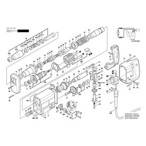 для перфоратора Bosch UBH 4/26 SE 220 V 0611211603, деталировка 1