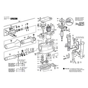 для перфоратора Bosch USH 10 220 V 0611305003, деталировка 1